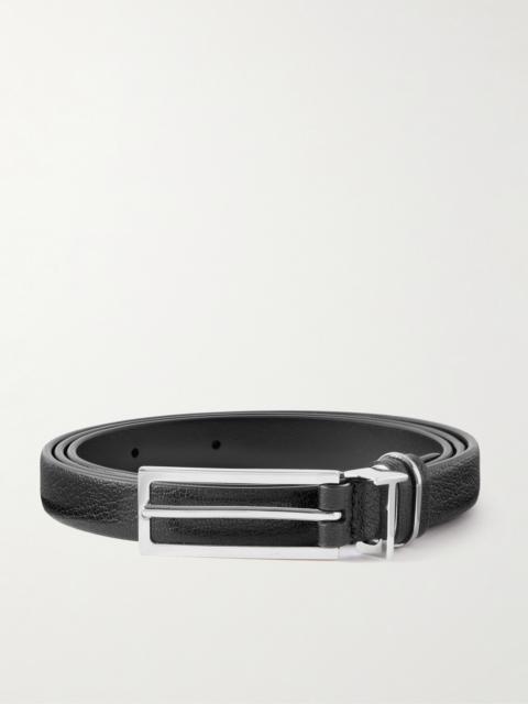 TOM FORD 3cm Full-Grain Glossed-Leather Belt