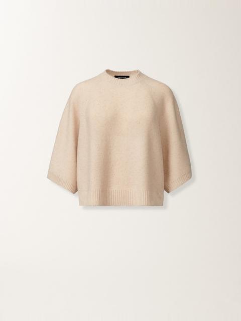 FABIANA FILIPPI Wool and silk cape with sequins