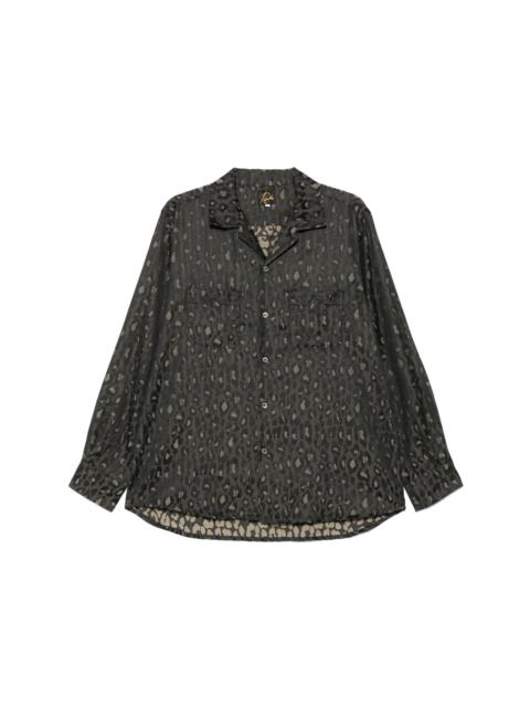 NEEDLES leopard-jacquard shirt