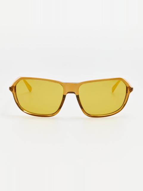 LINDA FARROW Mimosa Sunglasses in Brown