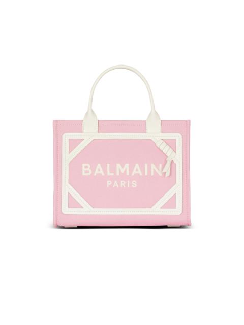 Balmain B-Army Small canvas and leather tote bag