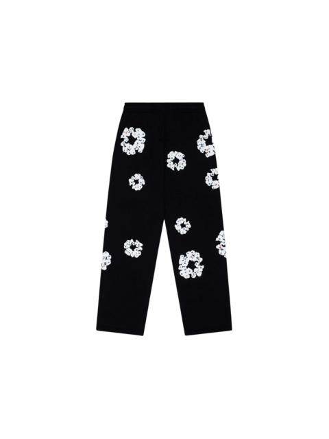 DENIM TEARS Denim Tears Rhinestone Cotton Wreath Sweatpants Black