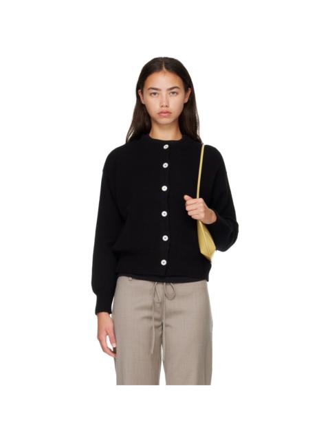 &DAUGHTER Black Ada Crewneck Cardigan