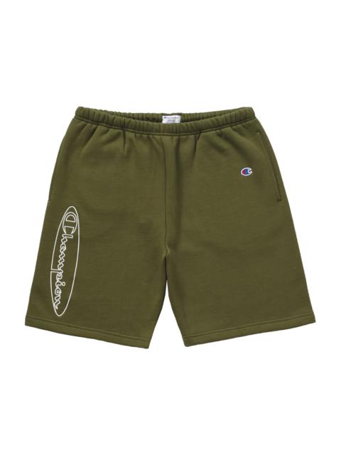 Supreme Supreme Champion Outline Sweatshort Dark Olive
