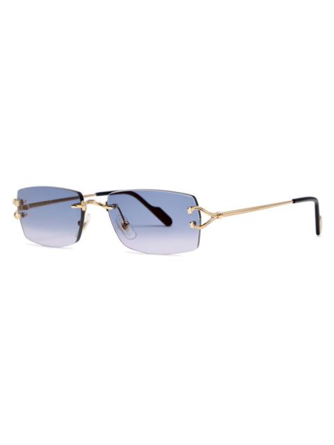 Cartier Cartier Signature C De Cartier Rectangle-frame Sunglasses