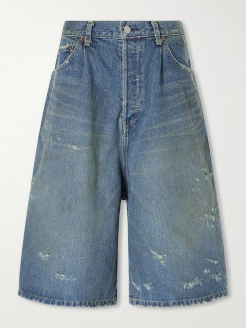 ssstein Distressed Denim Shorts