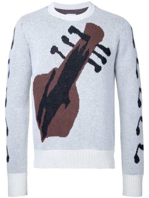 TAKAHIROMIYASHITA TheSoloist. guitar intarsia jumper
