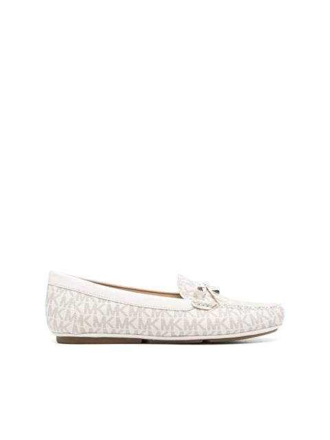 MICHAEL KORS Juliette monogram-jacquard moccasins
