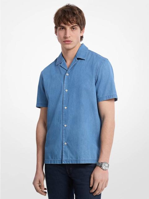 MICHAEL KORS Denim Camp Shirt