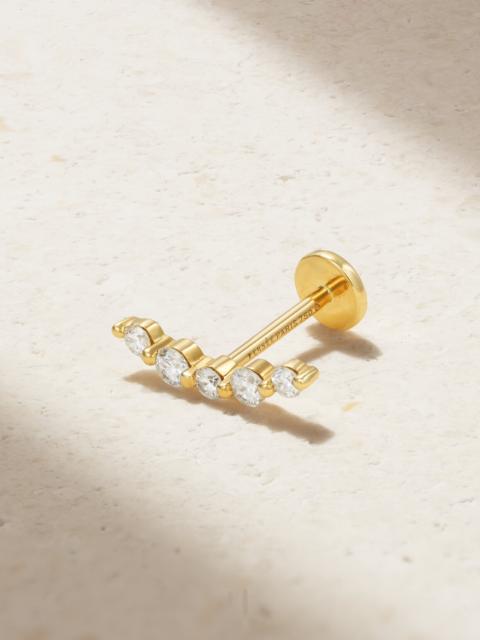 PERSÉE 18-karat Gold Diamond Single Earring