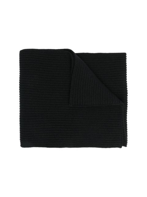 Brioni ribbed knit scarf