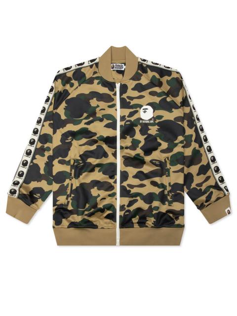 A BATHING APE® 1ST CAMO RELAXED FIT TRACK JACKET - YELLOW