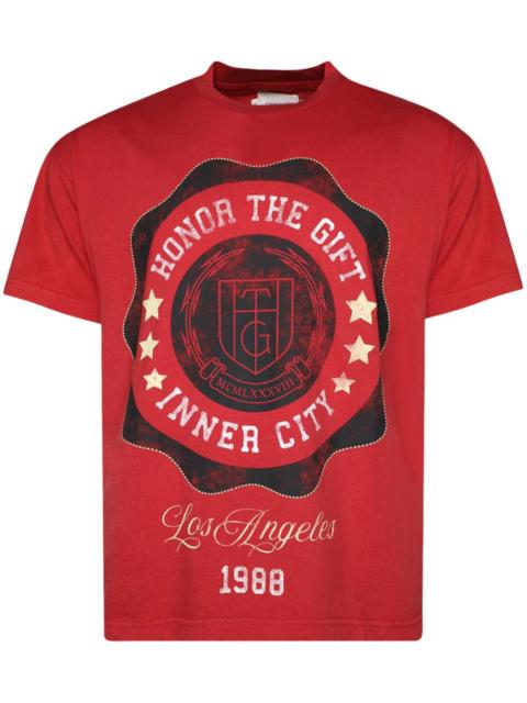 HONOR THE GIFT Seal Logo cotton T-shirt