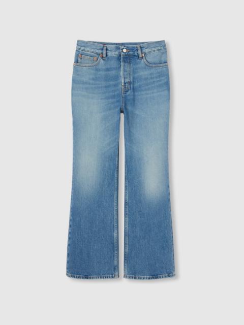 GUCCI Cropped flared denim pants