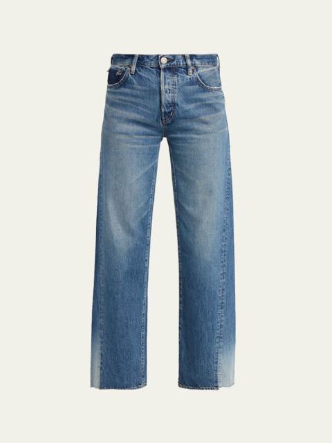 MOUSSY VINTAGE Wide-Leg Paneled Jeans
