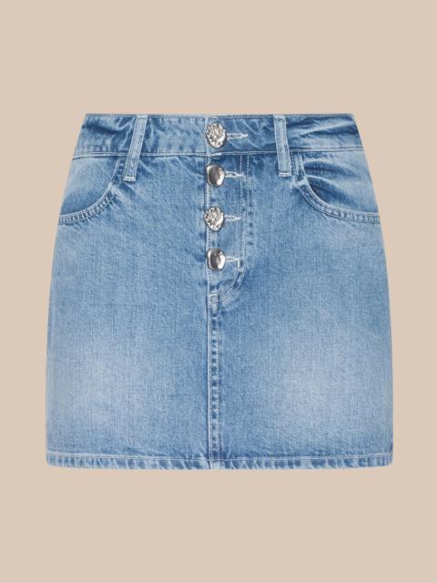 L'AGENCE Solene Jean Mini Skirt