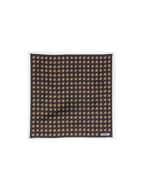 Moschino Teddy Bear silk scarf