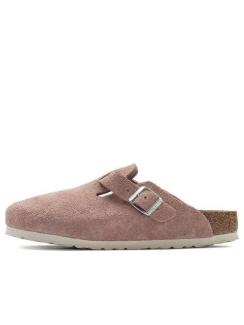 (WMNS) Birkenstock Boston Soft Footbed Suede Leather Narrow Fit 'Pink Clay' 1023263