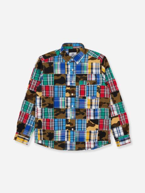 A BATHING APE® Men's Patchwork Shirts Multicolor