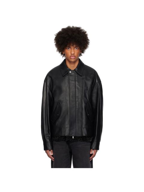 Wooyoungmi Black Padded Leather Jacket