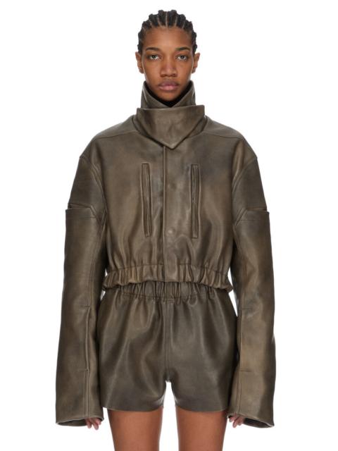 Rick Owens COLLARED MAC BOMBER