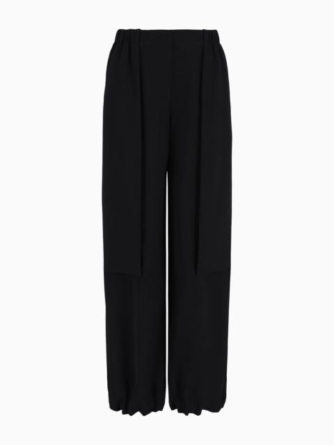 Soft, technical-cady trousers