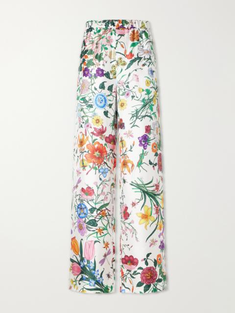 GUCCI Pleated wool-jacquard pants - 715693 ZAKF8 | REVERSIBLE