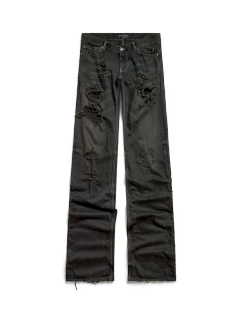 BALENCIAGA Fitted Low-waist Pants in Anthracite