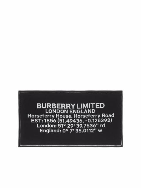 Burberry Horseferry-print jacquard cotton bath towel