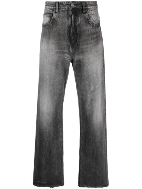 BALENCIAGA washed wide-leg jeans