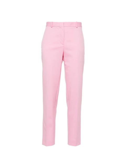 VERSACE pressed-crease tapered-leg trousers