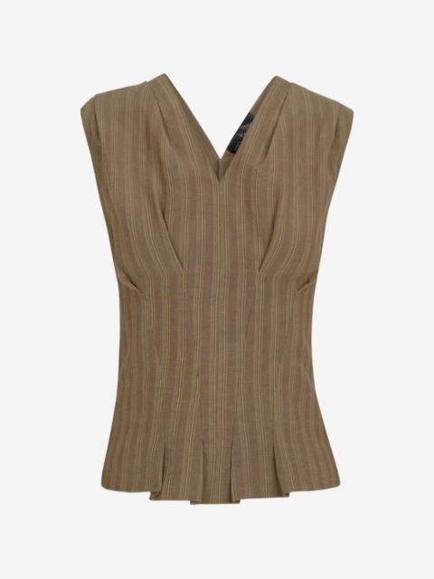 cortana Ida pinstripe-pattern blouse