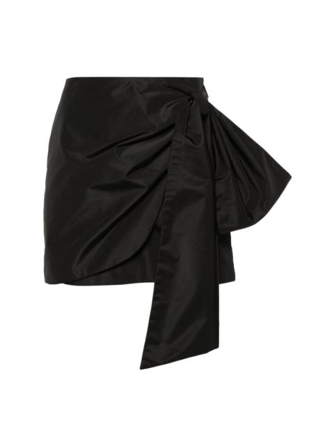 bow-embellished mini skirt