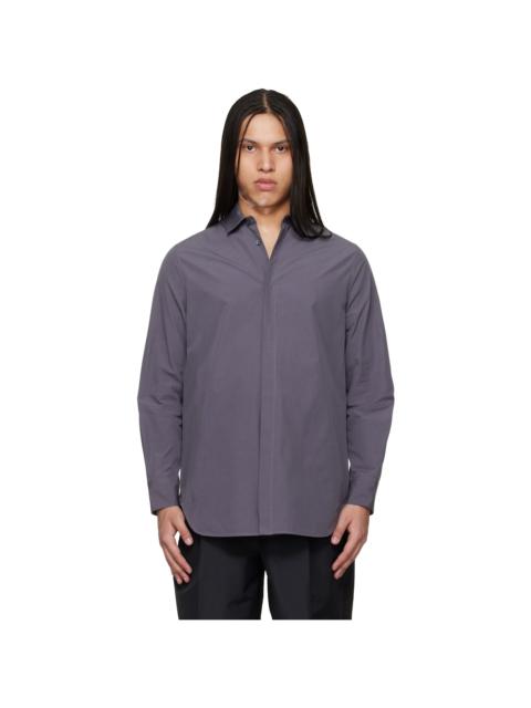 Jil Sander Gray Open Back Shirt
