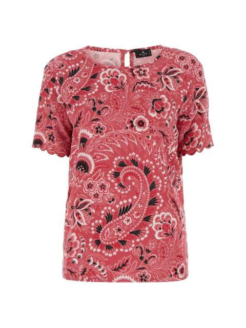 paisley-print blouse