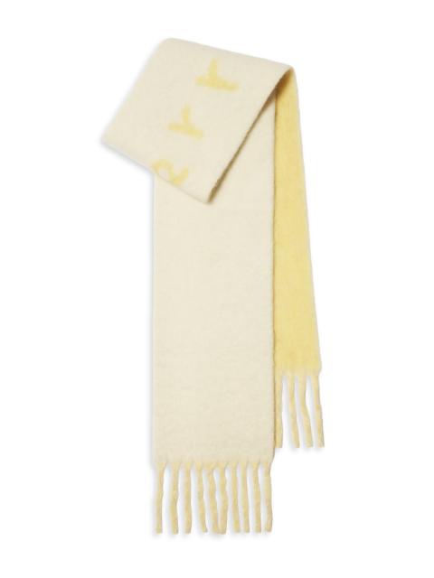 Burberry Women's Mu Logo Alpaca-Blend Jacquard Scarf - Sandstone