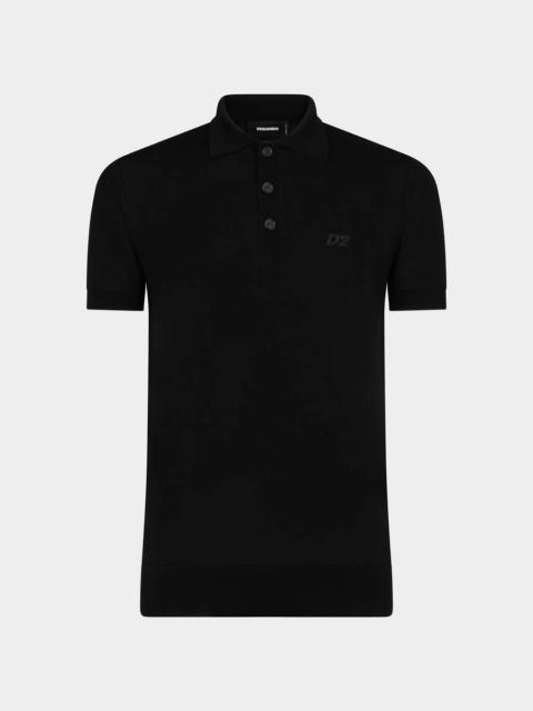 DSQUARED2 D2 KNIT POLO SHIRT