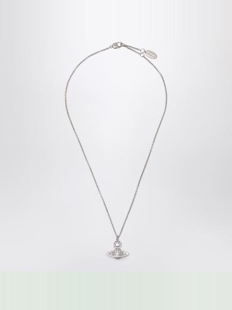Vivienne Westwood Orb pendant necklace in platinum with crystals