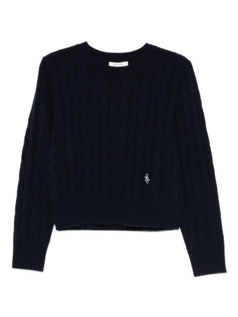 Sporty & Rich cable-knit sweate
