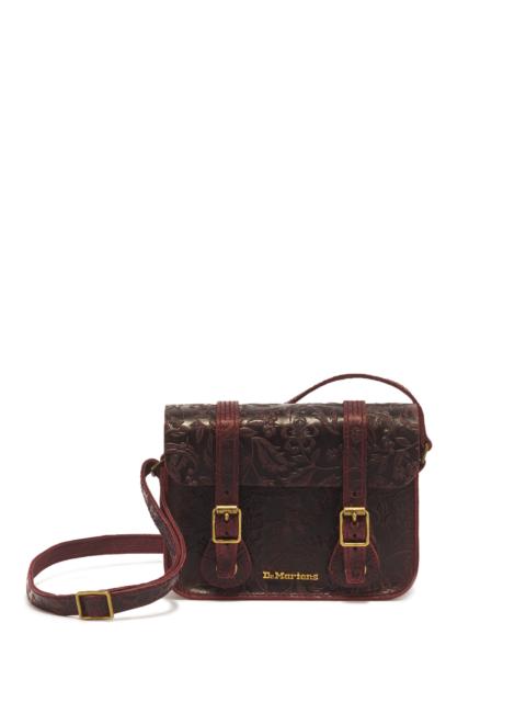 Dr. Martens 7" Floral Emboss Crazy Horse Leather Satchel