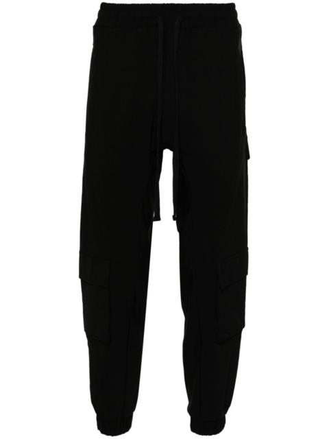 thom/krom drop-crotch tapered-leg trousers