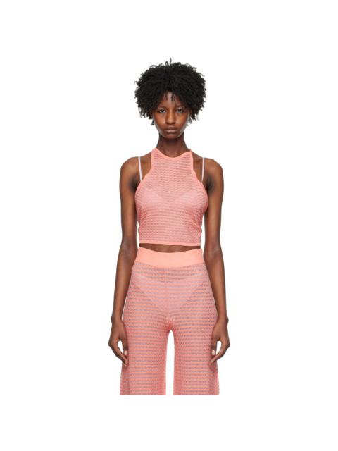 REMAIN Birger Christensen Orange Self-Tie Tank Top
