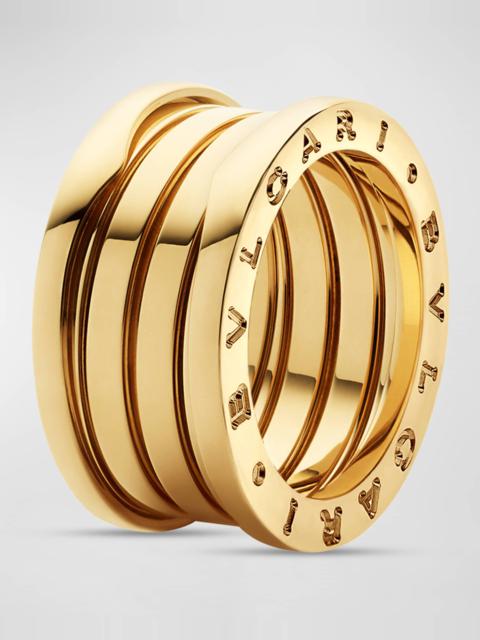 BVLGARI B.Zero1 18K Yellow Gold 4-Band Ring, EU 62 / US 10