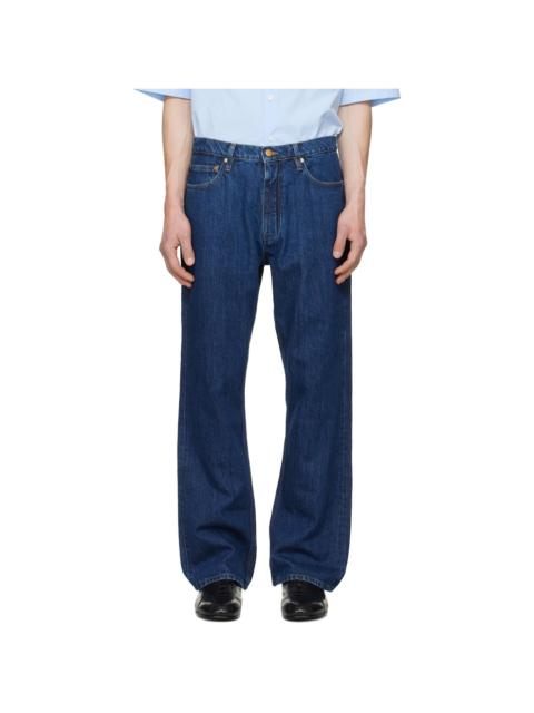 Jil Sander Blue Regular Denim Jeans