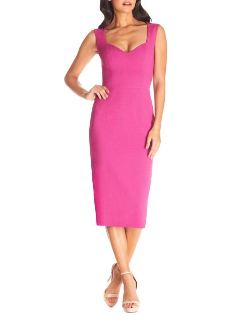 Dress The Population Women's Elle Sheath Dress - Hibiscus