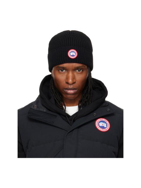 Canada Goose Black Rib Beanie