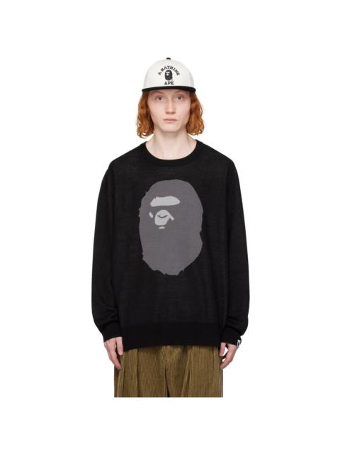 A BATHING APE® Black Ape Head Sweater