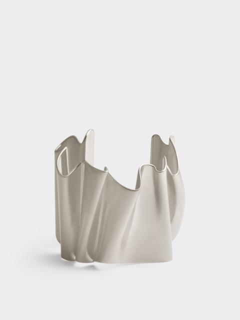 Ferrari Rigid brass bracelet with satin palladium finish