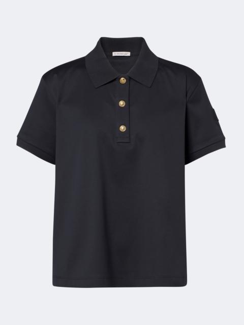 Moncler Cotton jersey polo shirt
