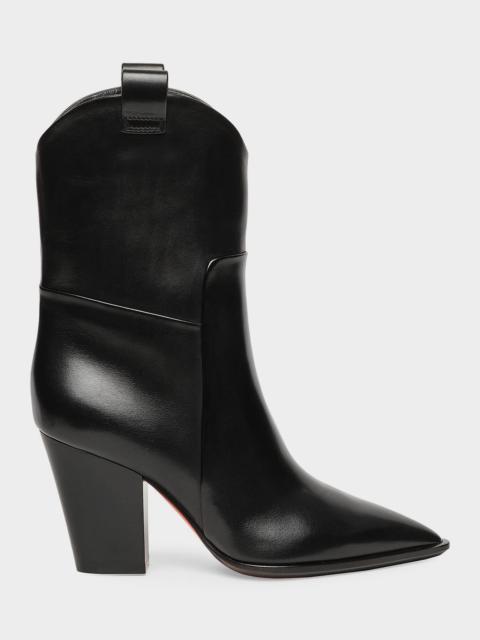 Santoni 85mm Sharla Leather Ankle Boots